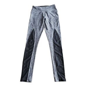 Victoria Secret pink womens Sz S gray mesh high waist leggings